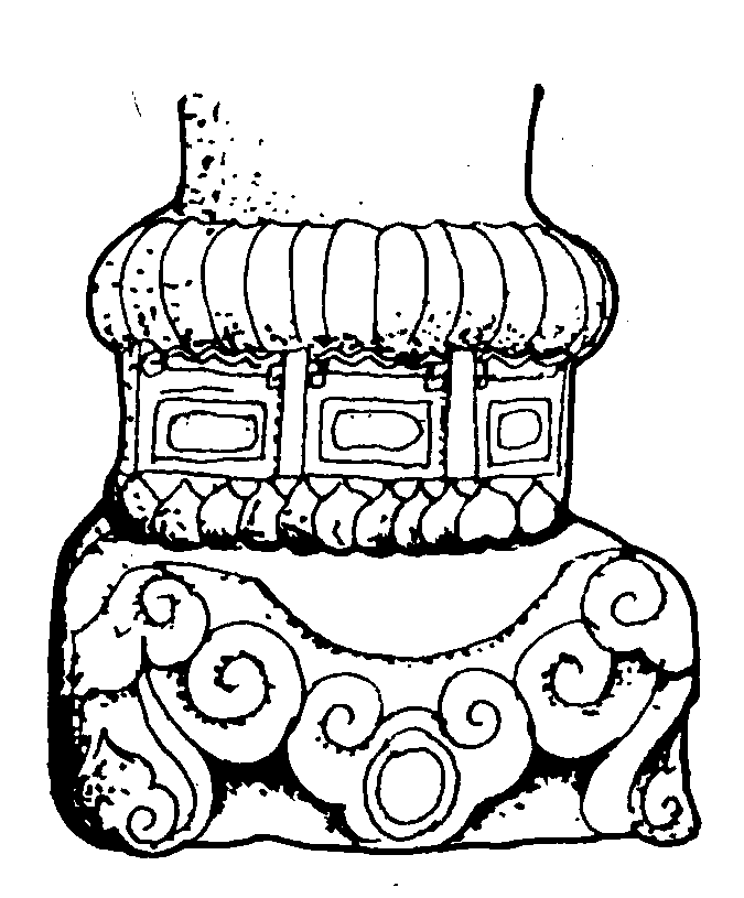 199 四川劍閣文廟柱礎(chǔ)上的蓮花圖案